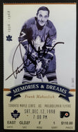 1998 Final Season Maple Leaf Gardens Ticket Mahovlich Signed By Paul Henderson