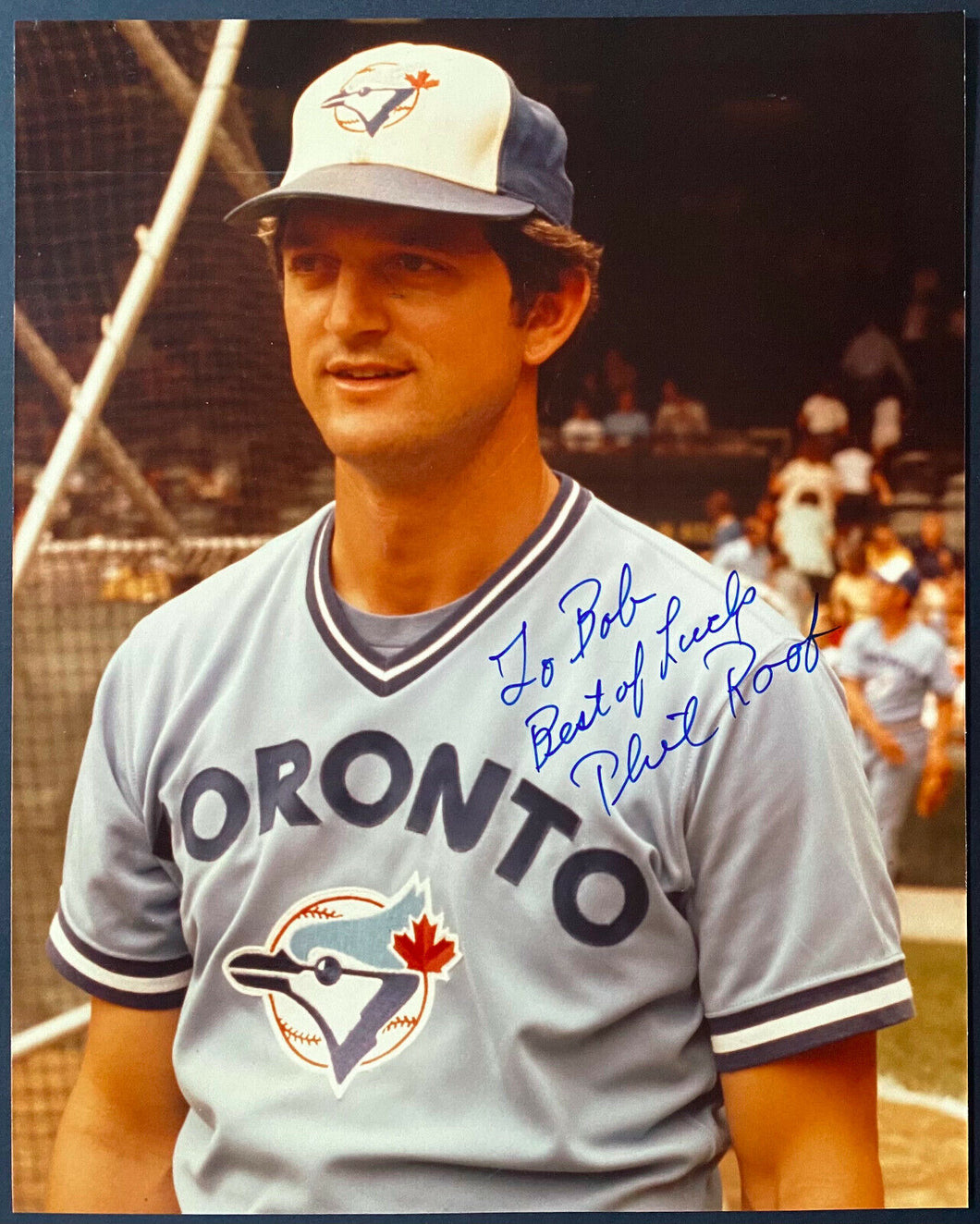 1977 Toronto Blue Jays Phil Roof Signed Autographed Photo MLB Baseball