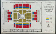 Boxing Ticket Poster Duran Vs Camacho June 1996 Middleweight Championship Bout