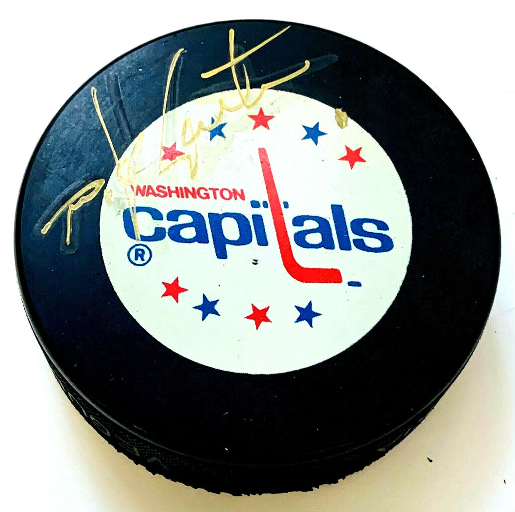 Mike Gartner Signed Washington Capitals Hockey Puck Autographed NHL