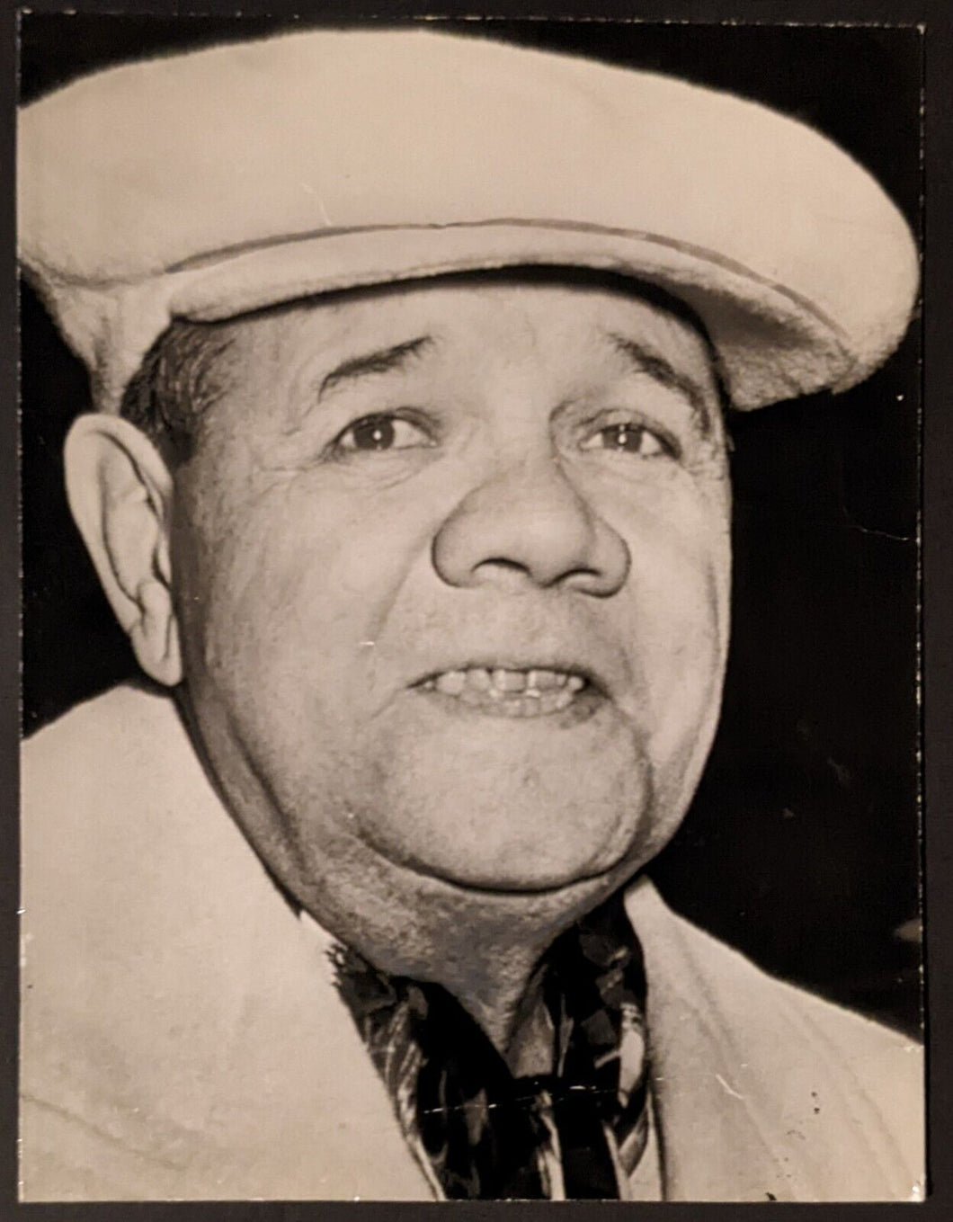 Vintage Babe Ruth Black & White Photo New York Yankees MLB Baseball Hall of Fame