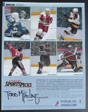 Load image into Gallery viewer, Todd McFarlane Signed Promo Sheet Mcfarlane Toys NHL Players Action Figures
