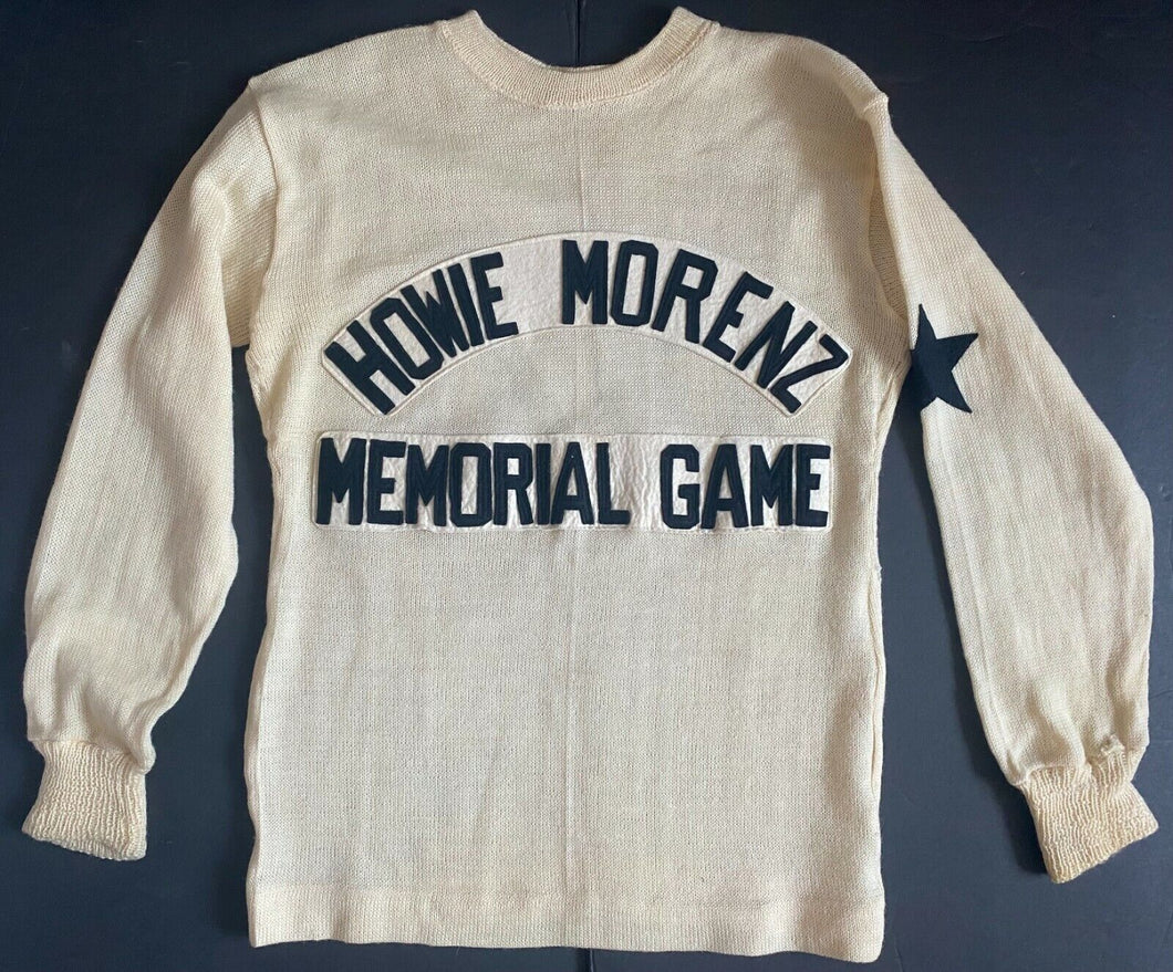 1937 Vtg NHL Hockey ASG Game Used Mush March Jersey Howie Morenz Memorial LOA