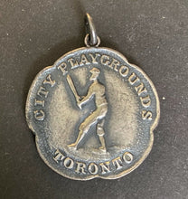 Load image into Gallery viewer, 1922 Vintage Toronto City Playgrounds Sterling Silver Senior Champions Medal Vtg
