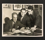 1940 Photo Of Hockey's First Family Lester Murray & Lynn Patrick Doing Business