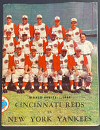 1961 Vintage MLB Baseball World Series Program Cincinnati Reds New York Yankees