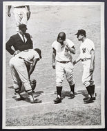 1961 New York Yankees Press Photo Roger Maris Hits A Home MLB Baseball Game