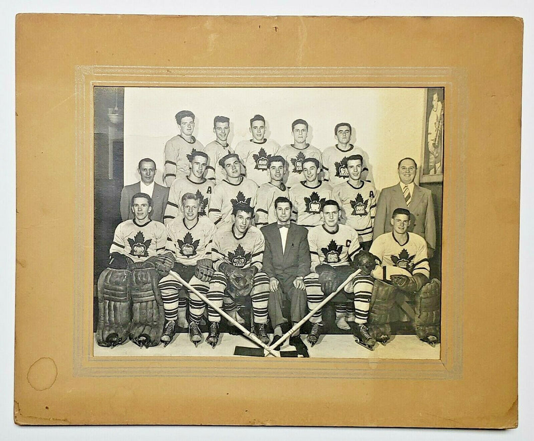 1950s Toronto Marlboros OHA Hockey Player Issued Team Photo Turofsky Old Vintage