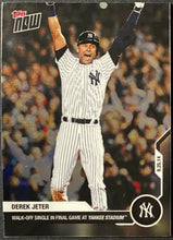 Load image into Gallery viewer, 2020 Topps Now Derek Jeter Career Retrospective Card #DJ-5 Walk Off Single
