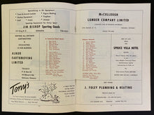 Load image into Gallery viewer, 1964 OHL Hockey Oshawa Generals Program First Game at Civic Auditorium Bobby Orr
