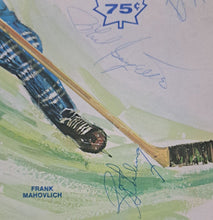 Load image into Gallery viewer, 1968 Maple Leaf Gardens New York Rangers Autographed x7 Program Signed HOF JSA
