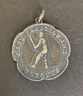 1923 Vintage Toronto City Playgrounds Sterling Silver Junior Champions Medal Vtg