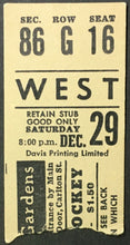 Load image into Gallery viewer, 1962 Maple Leaf Gardens Hockey Ticket Stub Toronto Maple Leafs Blackhawks
