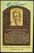 Load image into Gallery viewer, Bob Lemon Signed Hall Of Fame Autographed Postcard Cleveland Indians MLB COA
