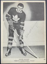 Load image into Gallery viewer, 1939-40 OPC V301-1 Hank Goldup Autographed Signed Card Toronto Maple Leafs JSA
