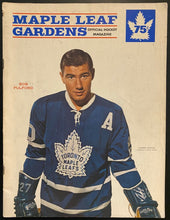 Load image into Gallery viewer, 1966 NHL Hockey Game Program Toronto Maple Leafs Chicago Blackhawks Gardens
