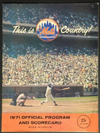 1971 MLB Shea Stadium Baseball Program New York Mets vs Philadelphia Phillies