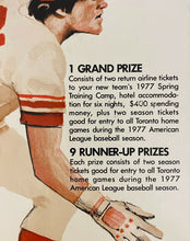 Load image into Gallery viewer, 1976 MLB Baseball Extremely Rare Toronto Blue Jays Name the Team Contest Display
