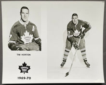 Load image into Gallery viewer, Team Issued Type 1 Photo Tim Horton Toronto Maple Leafs Hockey LOA NHL Vintage
