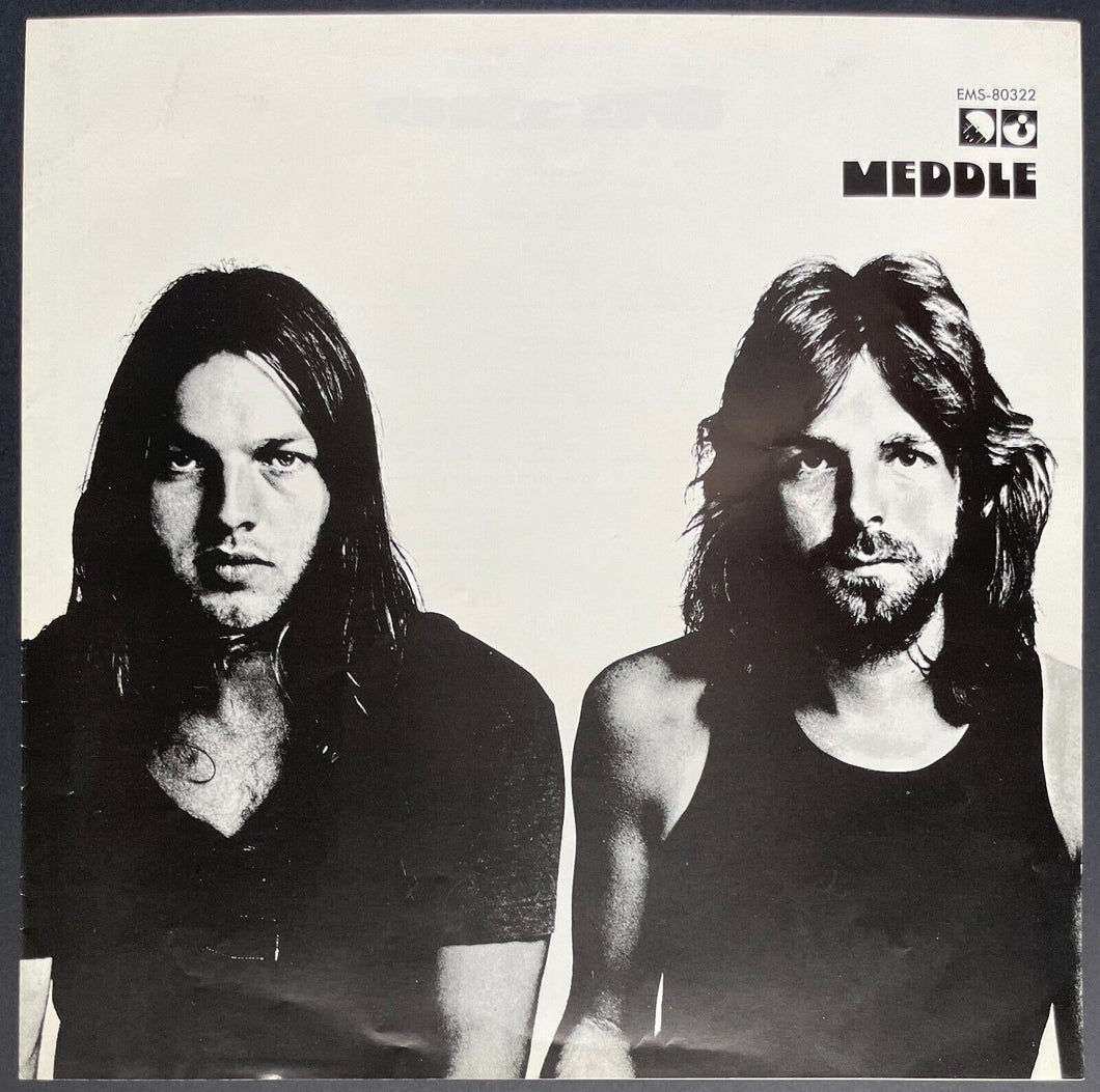 1971 Pink Floyd Fold Out Poster Insert Promo Album Meddle Rock Music Vintage