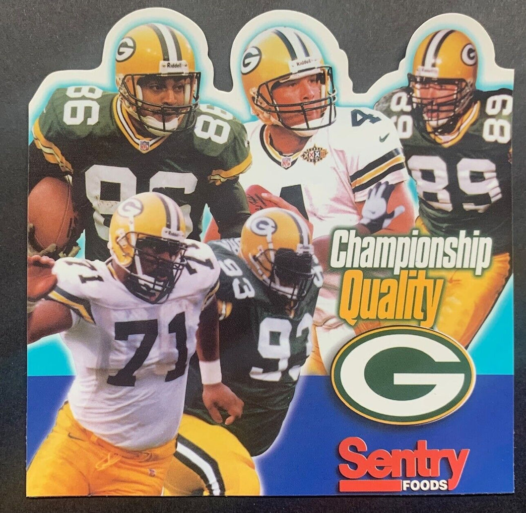 Super Bowl XXXII Champion Green Bay Packers Magnet Brett Favre NFL Football VTG