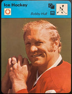 1977 NHL Hockey Editions Rencontre Lausanne Card Chicago Blackhawks Bobby Hull