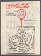 1971 Cleveland Open PGA Golf Tournament Pairing Sheet Signed x8 Autographs