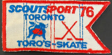 Load image into Gallery viewer, 1975-1976 WHA Hockey Toronto Toros Jersey Patch Crest Team Skate Very Rare Vtg
