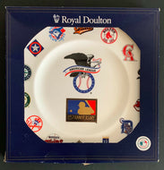 Royal Doulton 125th Anniversary Baseball Plate American League New Old Stock MLB
