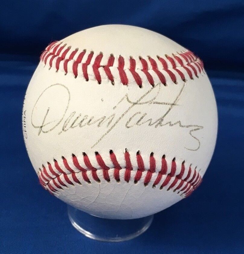 Dennis Martinez Autographed MLB Baseball Baltimore Orioles Players Edge Ball JSA