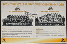 Load image into Gallery viewer, 2007 Tiger-Cats Wall of Honour Joe Zugar Induction Dinner Signed John Barrow CFL
