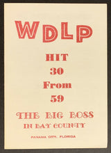 Load image into Gallery viewer, 1969 WDLP Hit 30 Radio Survey Chart The Big Boss In Bay County Florida Panama
