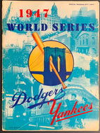 1947 World Series Baseball Program Ebbets Field New York Yankees vs Dodgers MLB