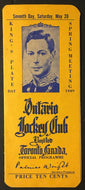 1949 Ontario Jockey Club Toronto Canada Horse Racing Program Kings Plate Vintage