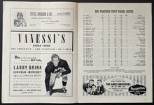 Load image into Gallery viewer, 1956 Baltimore Colts vs. San Francisco 49ers Vintage Football Program Unitas NFL
