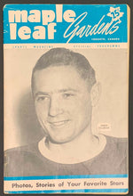 Load image into Gallery viewer, 1951 Maple Leaf Gardens NHL Playoff Hockey Program Game 4 Semi Finals Bruins
