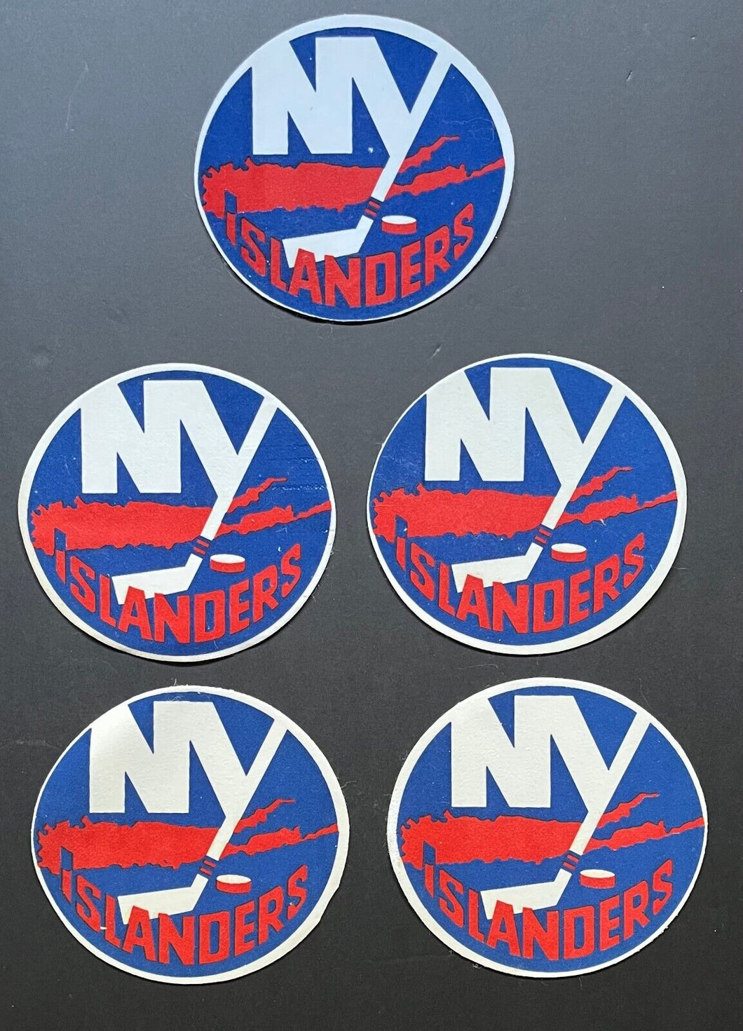 New York Islanders NHL Hockey Jersey Logo Patch Lot x 5 Original 7.25
