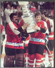 Load image into Gallery viewer, Bobby Clarke &amp; Bernie Parent Signed Flyers NHL Hockey Photo Autographed JSA
