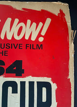 Load image into Gallery viewer, 1964 Grey Cup Football Classic CFL Sign Advertising Poster Labatt's Breweries
