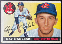 Load image into Gallery viewer, 1955 Topps Baseball #160 Ray Narleski Cleveland Indians Vintage MLB Card

