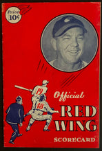 Load image into Gallery viewer, 1948 Rochester Red Wings Baseball Scorecard AAA Program vs Newark Bears
