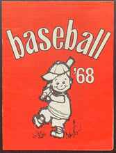 Load image into Gallery viewer, 1968 National + American + International League Baseball Schedule MLB MILB VTG
