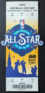 2008 NBA All-Star Game New Orleans Full Ticket Lebron James MVP