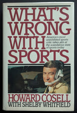 Load image into Gallery viewer, 1991 Howard Cosell Signed Hardcover Autographed Whats Wrong With Sports JSA
