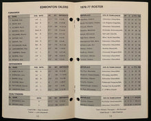 Load image into Gallery viewer, 1976-77 Vintage WHA Hockey Edmonton Oilers Media Guide Norm Ullman Glen Sather
