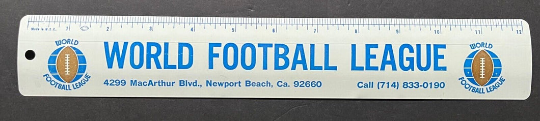 1974 World Football League Vintage Original Ruler