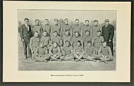 1908 Mercersburg Football Team RPPC Postcard Pennsylvania College Sports Rare