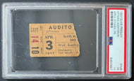 1957 Elvis Presley Ottawa Concert Ticket Stub POP 1 PSA 1.5 Extremely Rare Music