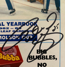 Load image into Gallery viewer, 1982-82 Signed Toronto Marlboros Autographed Media Guide Bob Cole Peter Zezel +
