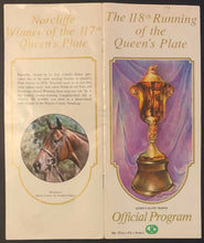 Load image into Gallery viewer, 1977 Queens Plate Horse Racing Program Race Won By Sound Reason Thoroughbred
